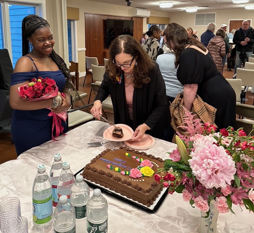 Isatu Jallon at her scholarship celebration